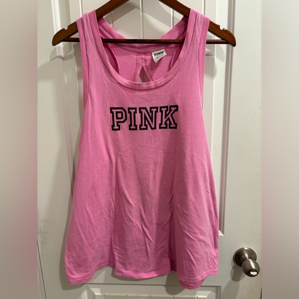 Pink racer back tank